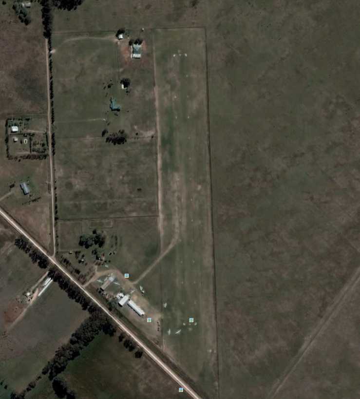 vista satelital aerodromo de canuelas